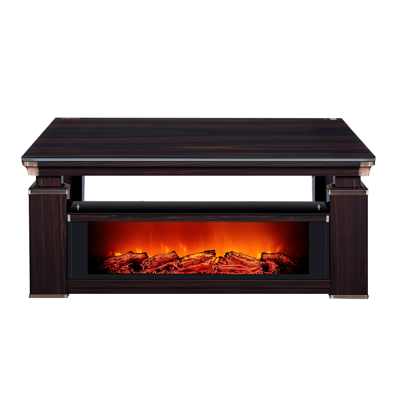 美之家辉煌S岩板银河浮雕160*90cm磁炉壁炉遥控语音智能升降电暖炉电暖茶几多功能电暖桌家用电取暖器烤火炉桌