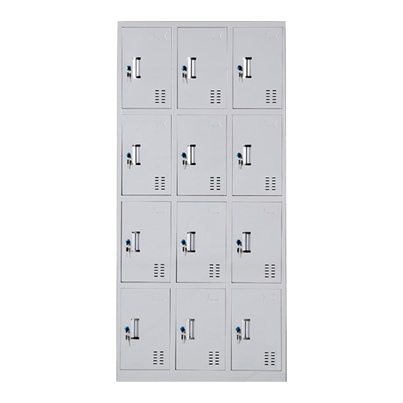 帅畅收纳柜财务档案柜资料柜加厚文件柜办公室带锁铁皮柜十二门更衣柜