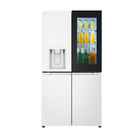 LG F664MEH95D 640L白色 三风系 UV Nano紫外线杀菌 超薄嵌入式制冰机 门中门 抗菌净化十字门冰箱
