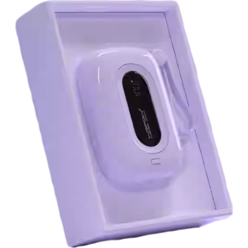 WOPOW沃品 充电宝自带线芋泥紫10000mAh大容量快充小巧便携