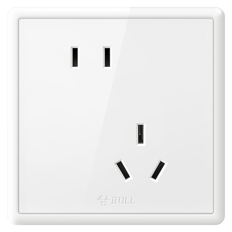 公牛插座墙壁开关空调16A插座五孔电源面板家用暗装G36白