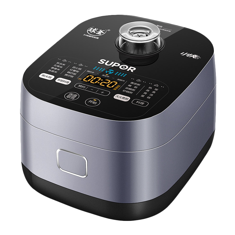 苏泊尔(SUPOR)5L触屏电饭煲电饭锅球釜22分柴火饭不粘锅2-8人智能预约SF50FC661 5L球釜小快