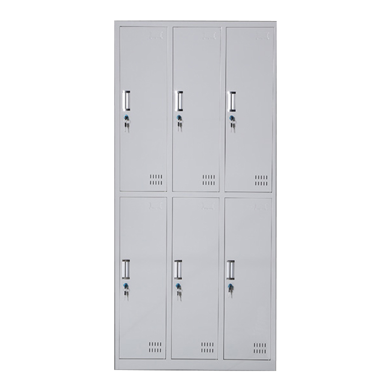 帅畅收纳柜财务档案柜资料柜加厚文件柜办公室带锁铁皮柜六门更衣柜
