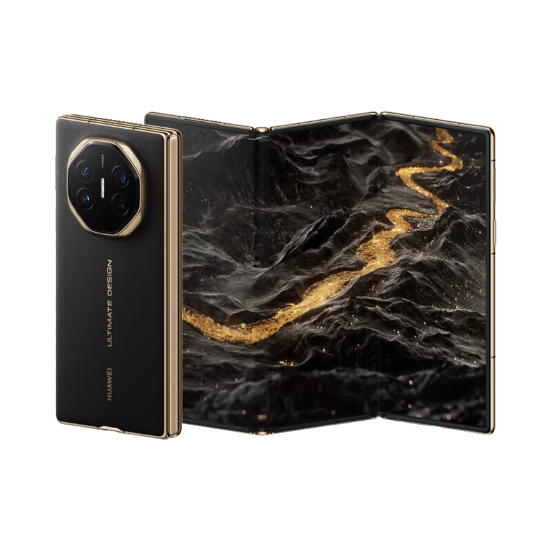 华为Mate XT 非凡大师 华为三折叠屏手机 16GB+512GB玄黑 超纤薄 岩脉纹理