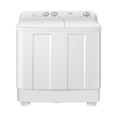 海尔(Haier)双缸洗衣机12KG容量 半自动大容量家用老式3级能效定频洗脱分离双桶洗衣机 XPB120-628S