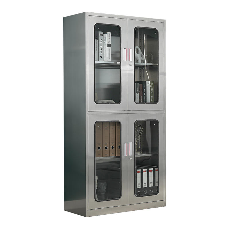 帅畅不锈钢文件柜档案柜资料柜储物柜器械柜仪器柜201全上下玻璃器械柜