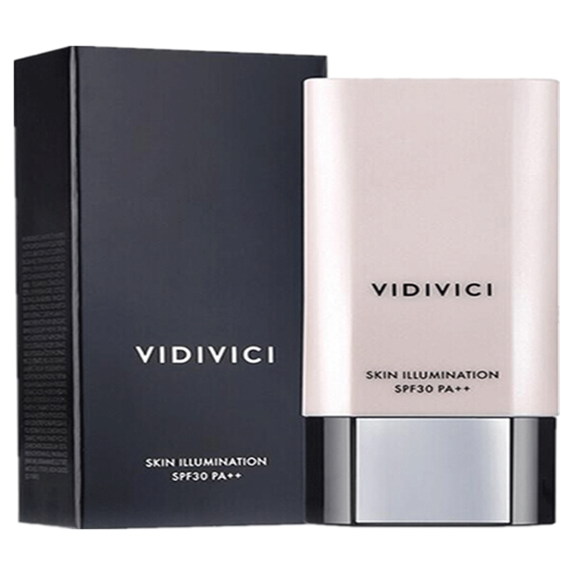 VIDIVICI韩国女神隔离霜 光彩美肌妆前乳防晒霜SPF30打底遮瑕保湿补水修颜清爽提亮 裸妆40ml