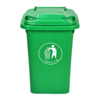 好企来 户外垃圾桶 绿色50L(无轮款)