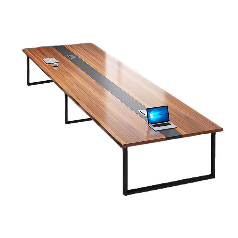 帅畅简约现代会议桌长桌办公家具工作台会议室长条桌办公桌椅组合4*1.4(米)