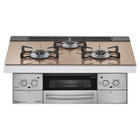日本原装进口RINNAI/林内燃气灶LISSE嵌入式烤箱灶粉色RHS71W32L22RASTW-13A天然气75cm