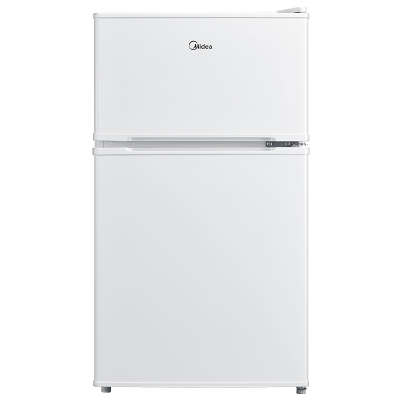 美的(Midea)小冰箱88升迷你双开门租房宿舍办公室小型家用双温可冷冻冷藏节能环保省电低耗低音BCD-88CM