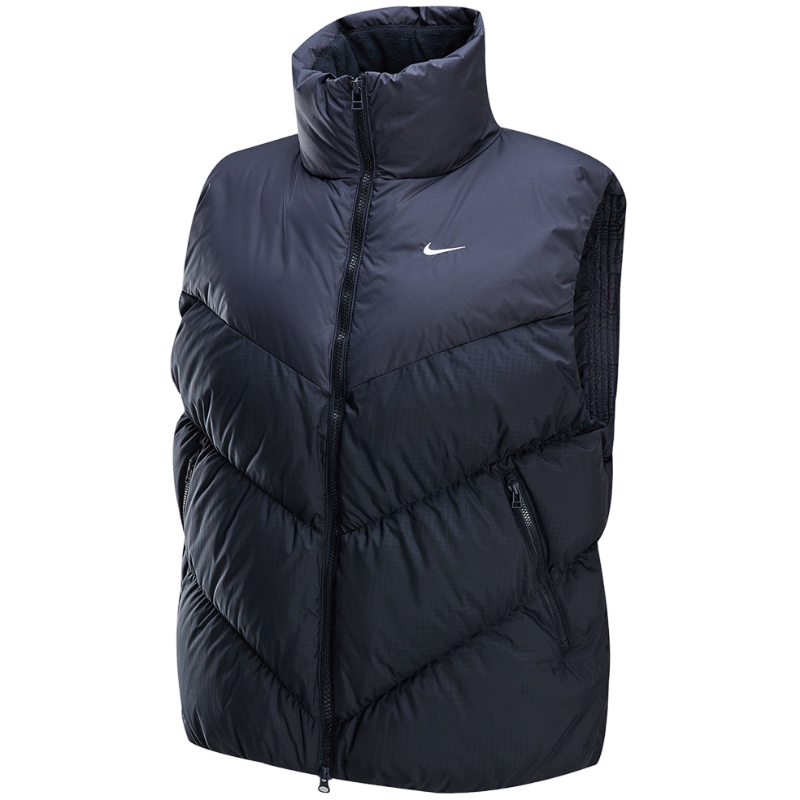 耐克Therma-FIT女宽松拒水羽绒服马甲24冬保暖背心夹克HF7897-010