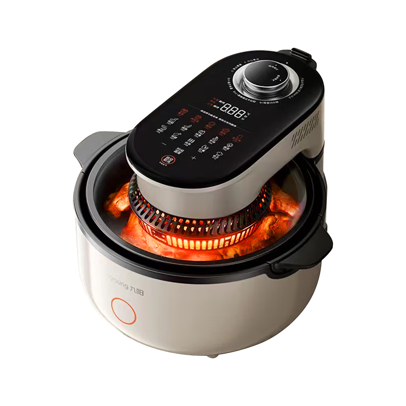 九阳(Joyoung)速嫩烤空气炸锅 不用翻面 可视大容量5.5L 智能无油嫩炸 烤箱薯条机V1Fast