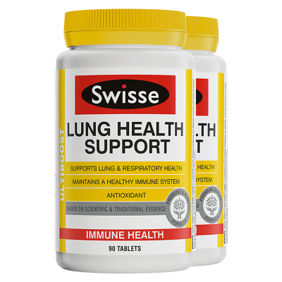Swisse斯维诗 护肺润肺草本清肺灵清肺片 90片*2瓶 祛除肺部粉尘灰尘 吸烟清肺