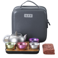 MULTIPOTENT整套功夫茶具套装钛茶器芙蓉壶套装TTS3091