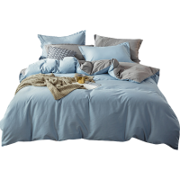 婵思全棉纯色双拼套件