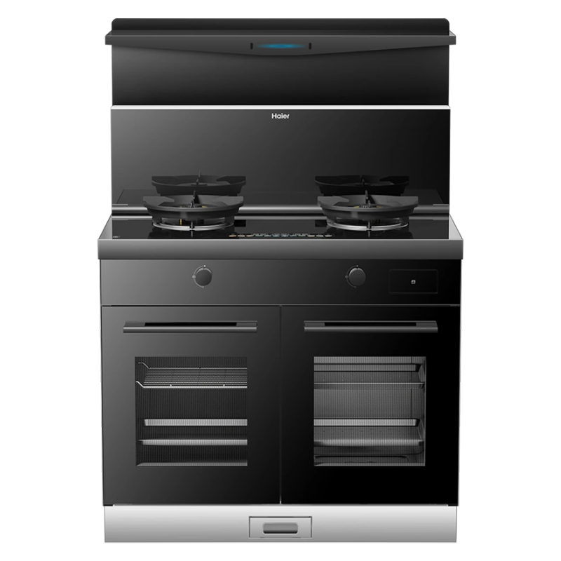 海尔(Haier)烟灶蒸烤变频集成灶一体灶G5DZK家用蒸烤一体机抽油烟机天然气燃气灶24m³变频大吸力左排烟