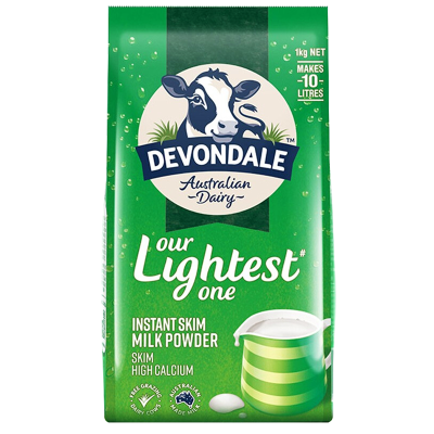 Devondale德运 成人儿童学生中老年人孕妇高钙脱脂冲饮奶粉1kg