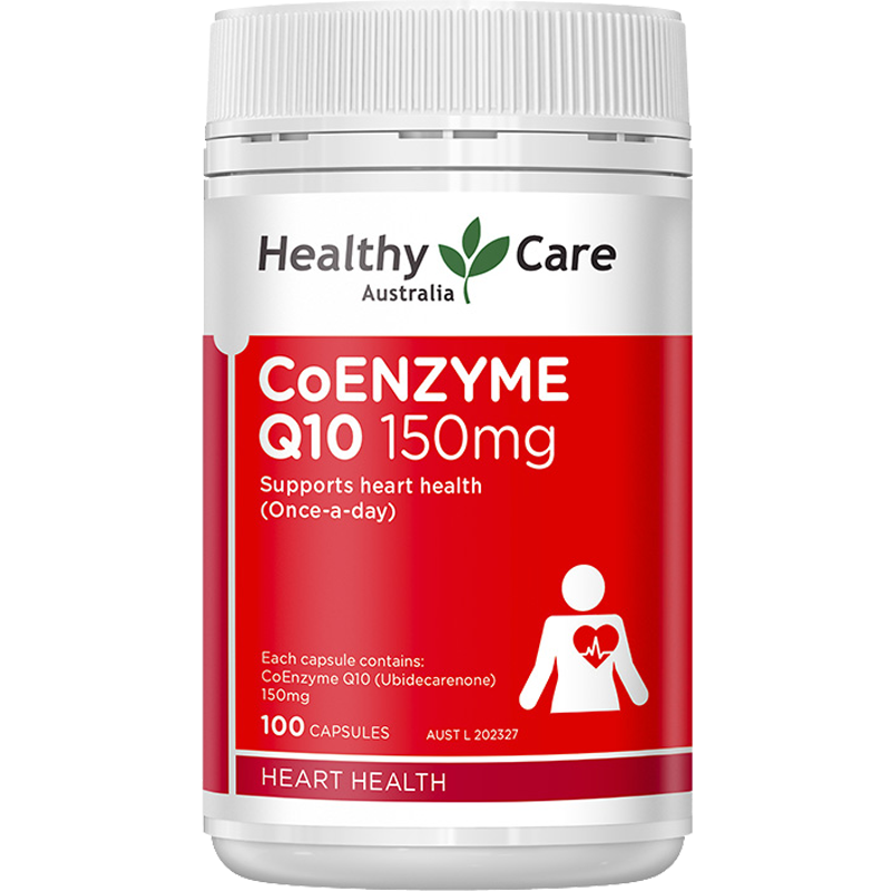 Healthy Care 辅酶q10软胶囊 150mg 100粒 1瓶 hc 营养心肌 中老年成人男性女性 澳洲进口