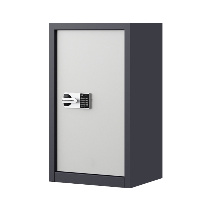 帅畅指纹电子保密柜钢制密码文件柜档案柜矮柜资料柜办公柜单门灰白:国保锁