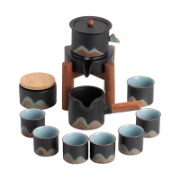 苏氏陶瓷(SUSHI CERAMICS)千里江山功夫自动茶具懒人茶具