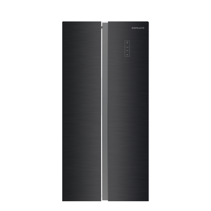 600L对开门风冷变频一级无霜冷藏冷冻箱-双鹿BCD-600WSGVEL(钛金黑)