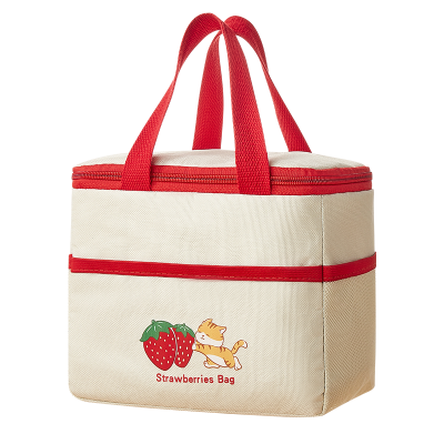 苏宁保温袋上班族大容量便当包学生午餐包防水耐磨牛津布7017