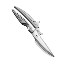 德国厨房剪刀专用进口黑钛不锈钢大剪刀剪鸡鸭鹅骨头强力鸡骨剪子7163