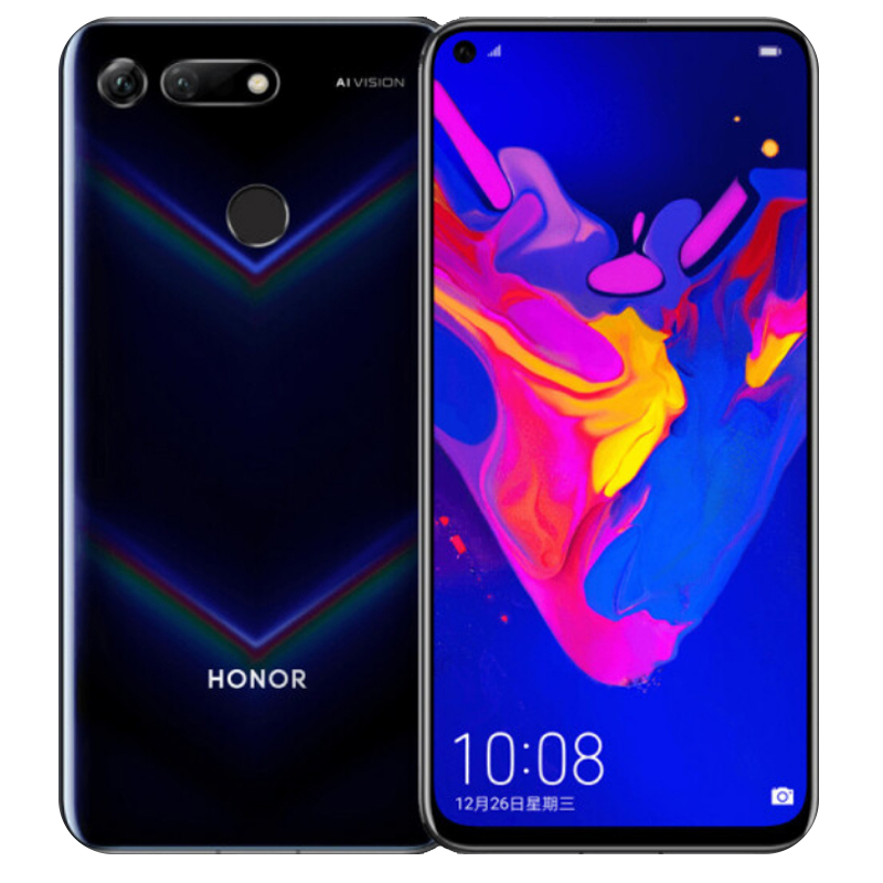 [二手8成新]荣耀 V20 幻夜黑 6GB+128GB 全网通 安卓手机 6.4英寸屏麒麟980双卡拍照娱乐备用4G手机