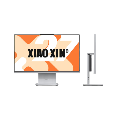 联想(Lenovo)小新27 小新一体台式机电脑27英寸(AMD R7-7735HS 16G 1TB SSD 摄像头 win11 )云影