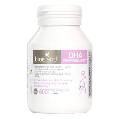 Bio island佰澳朗德 孕妇孕期哺乳期DHA海藻油胶囊营养品 60粒