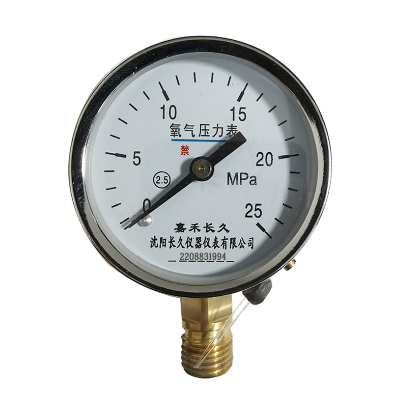 嘉禾长久/氧气压力表/YO60 0-25Mpa /个