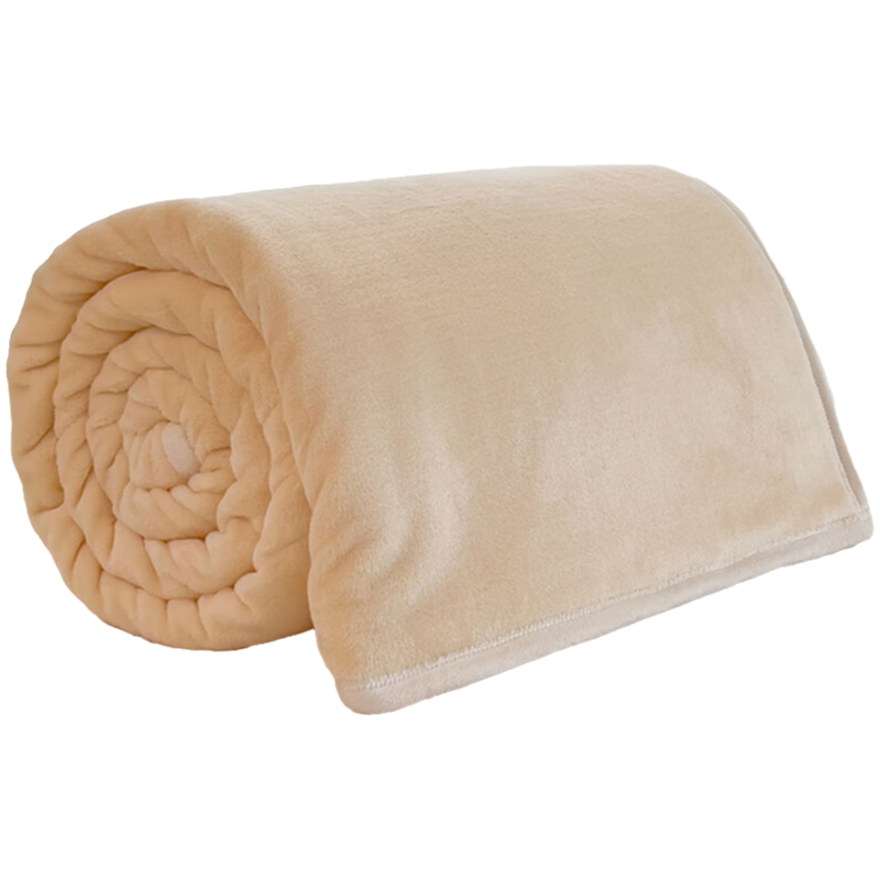 华人情思 简约双面加厚牛奶绒毯 150*200cm/条