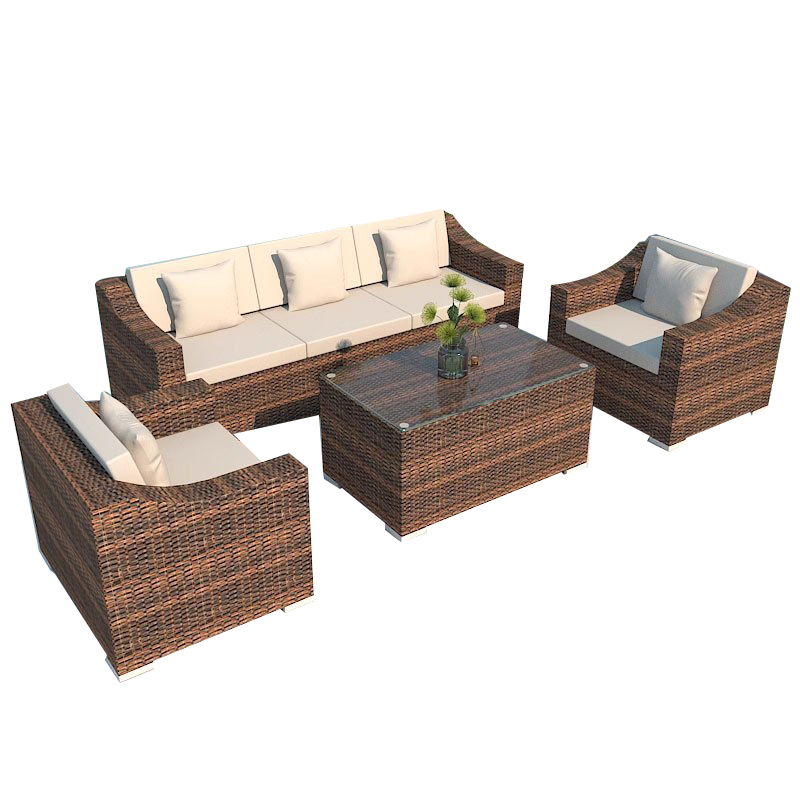 质凡沙发庭院休闲藤艺户外双人位藤编沙发