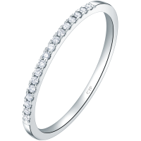 周大福RINGISM系列排钻18K金彩金钻石戒指U182217女友礼物精品