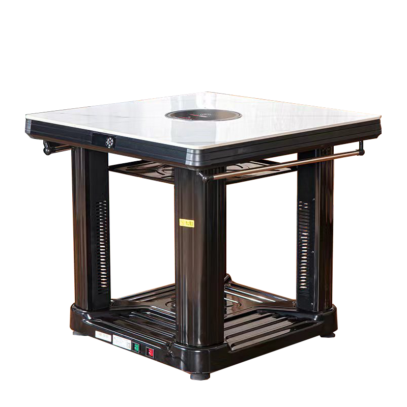 富炬电暖炉取暖桌电暖桌家用多功能取暖方桌正方形取暖方几烤火炉取暖器电烤桌取暖炉四面烤火桌子电炉子电暖器雅福80*80