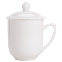 苏氏陶瓷(SUSHI CERAMICS)羊脂玉办公杯水杯会议杯礼盒装