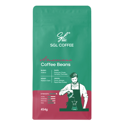 SGL COFFEE美式黑咖咖啡豆454g 阿拉比卡豆 中深度烘焙 口感清爽
