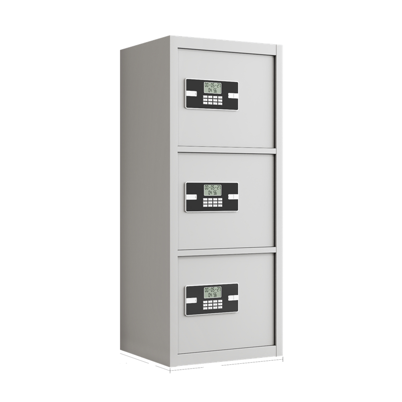 德尚伟业钢制保密柜密码钥匙锁文件柜存放柜资料柜铁皮柜智能密码锁三门柜