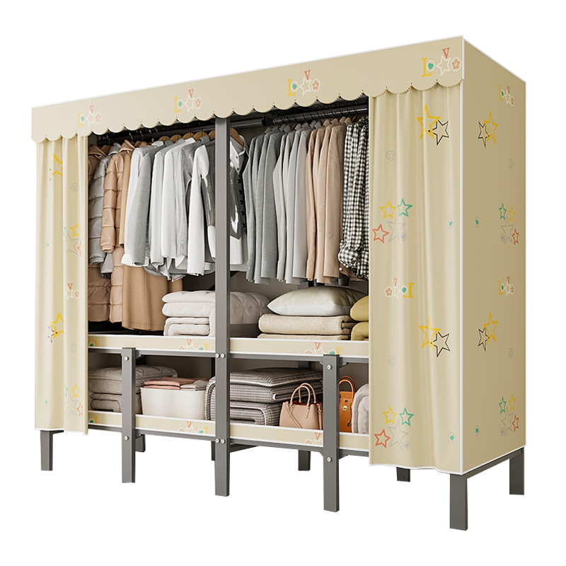 免安装折叠衣柜家用卧室可定制简易布衣柜结实耐用出租房用衣橱收纳柜