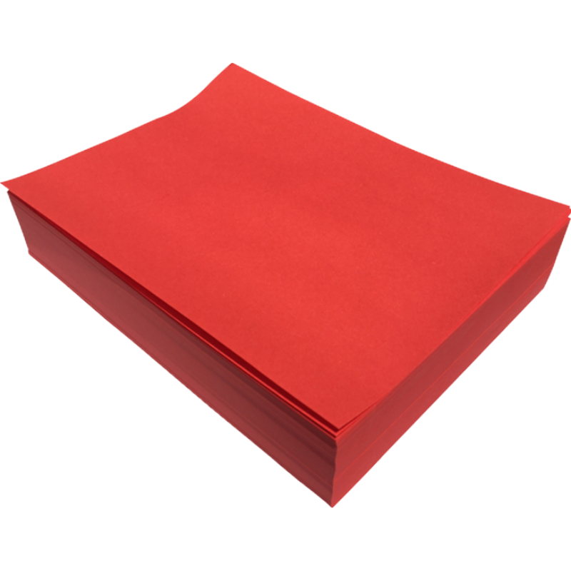 久创彩色A5纸彩色复印纸70g大红粉红浅黄浅蓝手工折纸500张/包