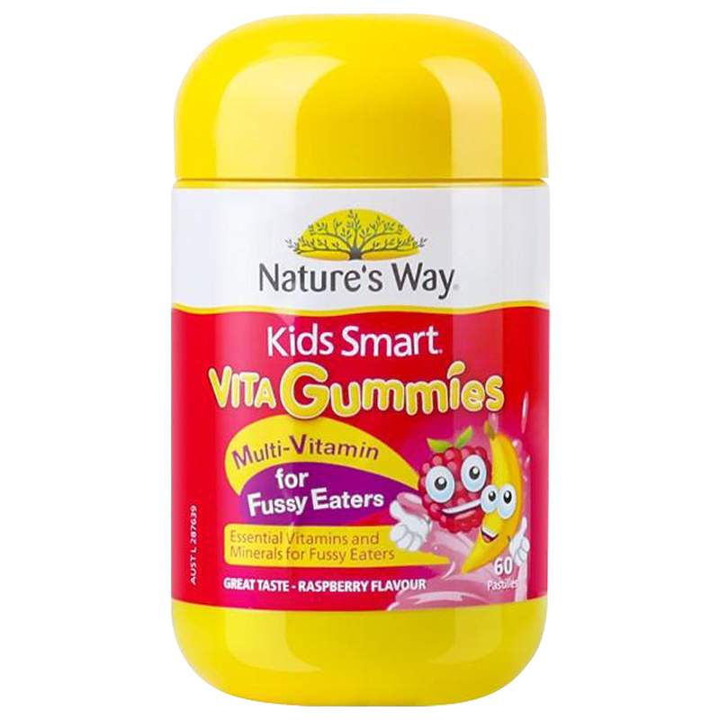 [新日期26年2月后]原装进口澳洲Nature's Way佳思敏吃饭香儿童宝宝多种复合维生素果蔬软糖60粒 适合2岁以上