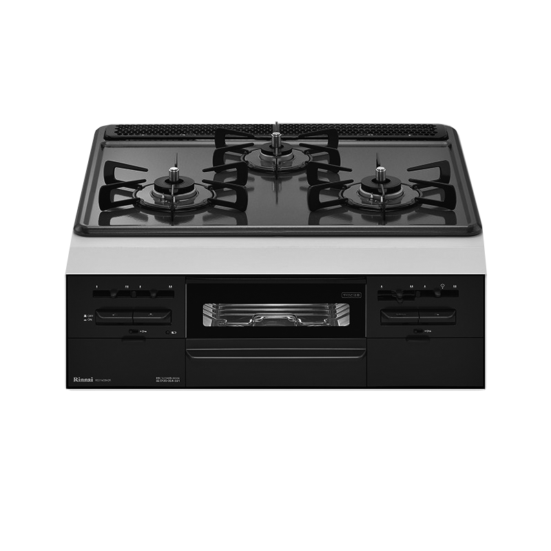 日本原装进口林内燃气灶Metal60(高配)嵌入式三眼灶煤气炉烤箱双面烤天然气RS31W36H2RBW新款