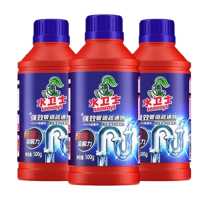 水卫仕清洁剂管道疏通剂下水道马桶厨房除臭剂溶解剂500g*3瓶
