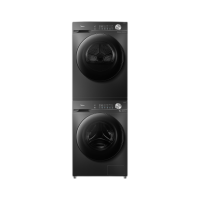 美的(Midea)洗烘套装 12KG滚筒洗衣机+10KG变频热泵烘干机 1.1洗净比 MG120V36T+VH36T