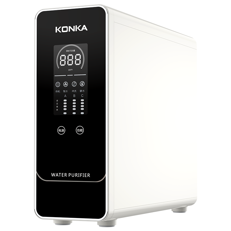 康佳(KONKA)净水器家用饮水机 600G直饮纯水机RO反渗透 厨下式过滤器配净水龙头 KRO-J600