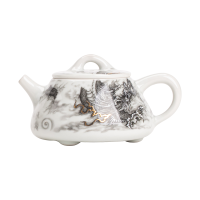 苏氏陶瓷(SUSHI CERAMICS)水墨龙腾盛世(石瓢壶)非遗传承人苏爱珍老师作品