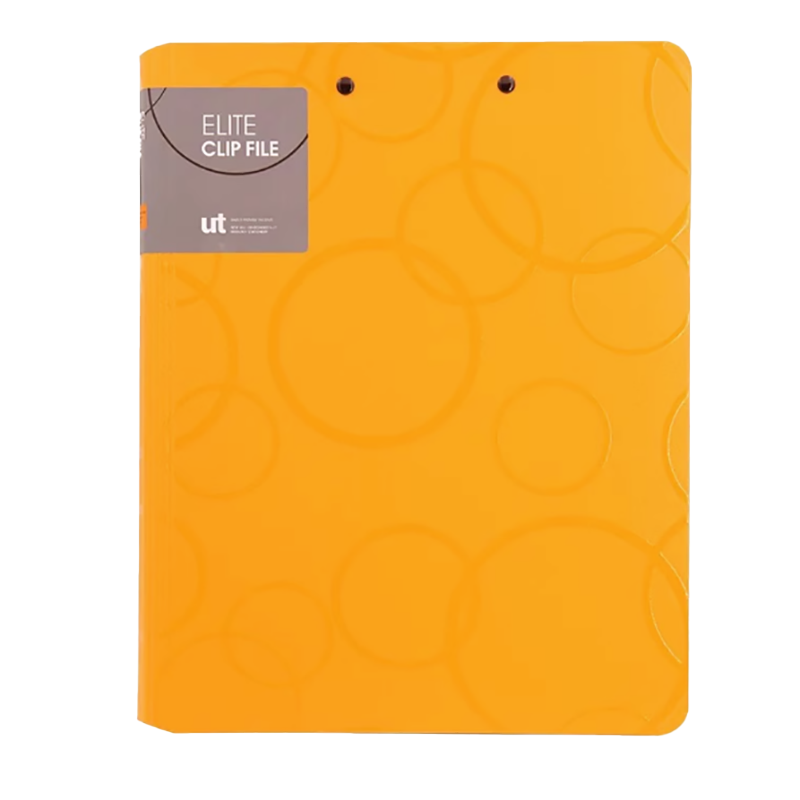 树德U1042W A4加厚UT泡泡文件夹双夹橙色