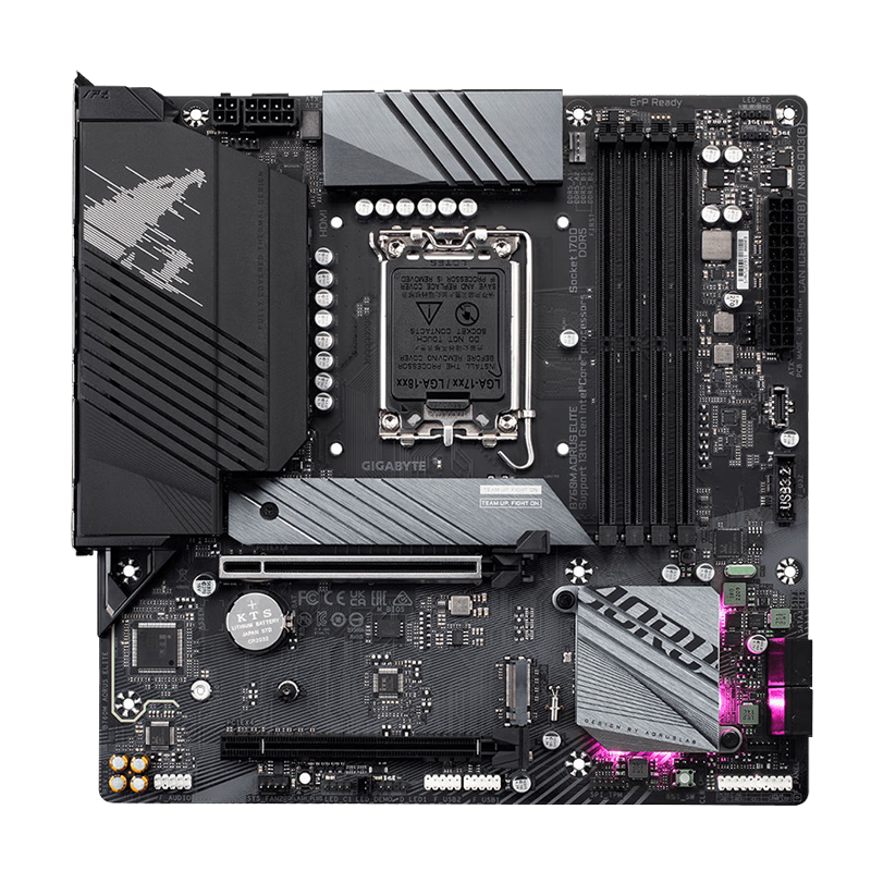 技嘉B760M GAMING WIFI PLUS D5 白魔鹰+i5 14600KF盒装CPU主板套装台式电脑升级主板CPU套装