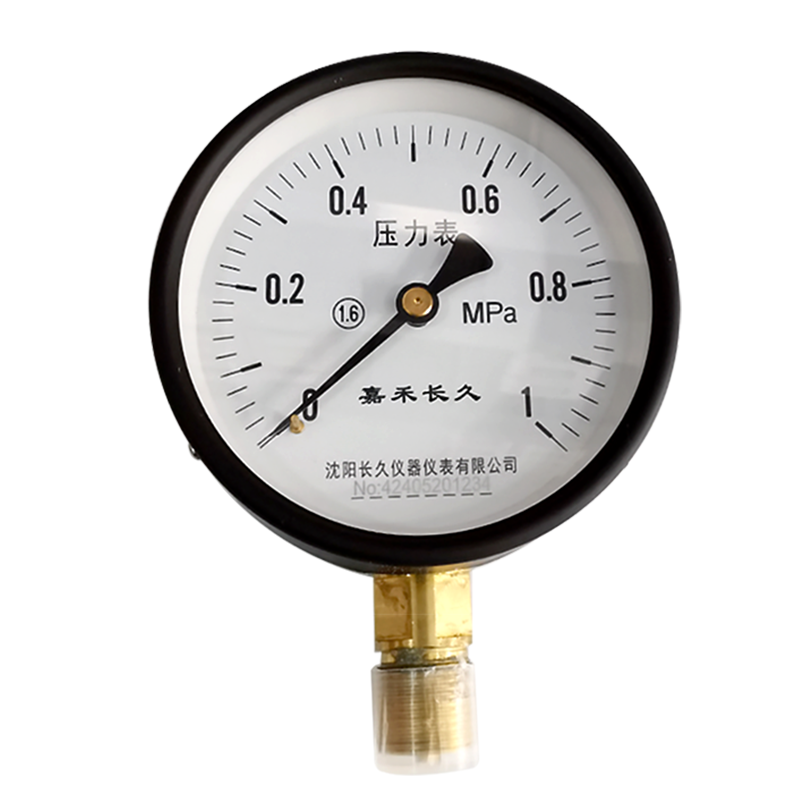 嘉禾长久/压力表/Y100 1.6级/个